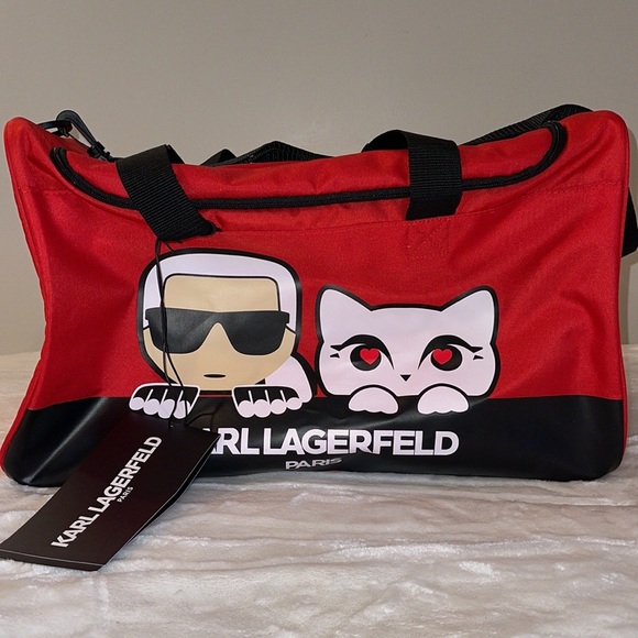 (1601) You know it will be a collector's item soon! KARL LAGERFELD Duffle Bag - Picture 3 of 4